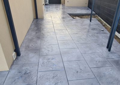 Réalisation béton imprimé près de perpignan BBRP