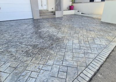 Réalisation BBRP béton imprimé proche de perpignan